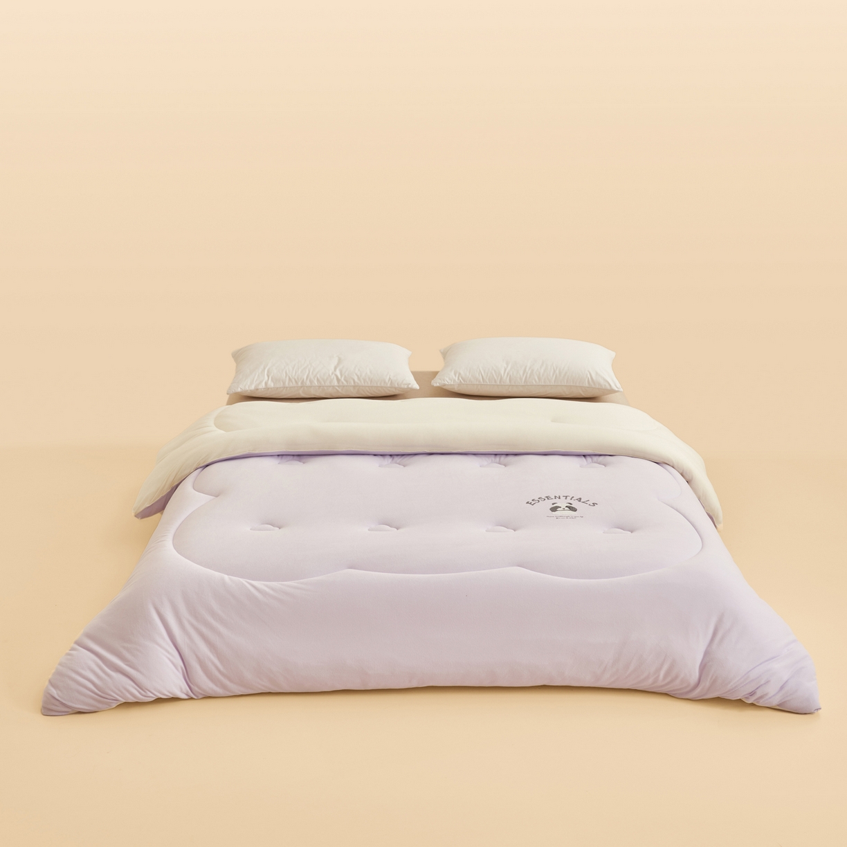 91家纺网 家纺一手货源 找家纺 子由家居 2025新款针织德绒猫猫大豆冬被被子被芯 猫猫被-浅紫