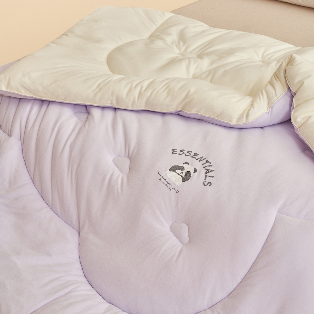 91家纺网 家纺一手货源 找家纺 子由家居 2025新款针织德绒猫猫大豆冬被被子被芯 猫猫被-浅紫