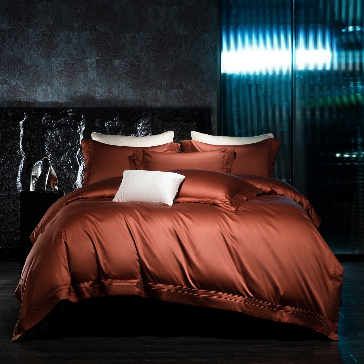 91家纺网 家纺一手货源 找家纺 馨蕊家居 2025秋冬新品100支双股高奢典藏简约全棉系列棉-凯文（会员-20） 劵后控价：不低于488/518 棉凯文-紫纱