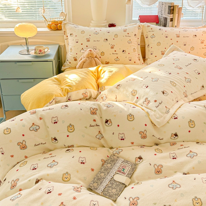 91家纺网 家纺一手货源 找家纺 卡普 2025新款牛奶绒印花单被套童趣时光