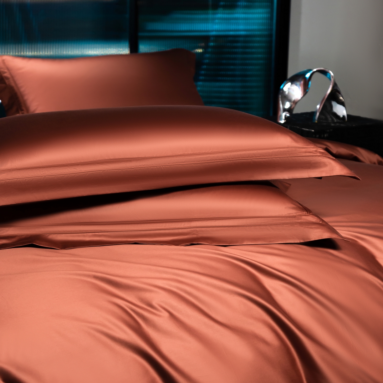 91家纺网 家纺一手货源 找家纺 馨蕊家居 2025秋冬新品100支双股高奢典藏简约全棉系列棉-凯文（会员-20） 劵后控价：不低于488/518 棉凯文-紫纱