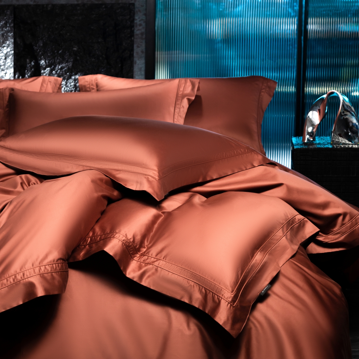 91家纺网 家纺一手货源 找家纺 馨蕊家居 2025秋冬新品100支双股高奢典藏简约全棉系列棉-凯文（会员-20） 劵后控价：不低于488/518 棉凯文-紫纱