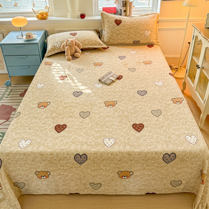 91家纺网 家纺一手货源 找家纺 （总）卡普 2025新款牛奶绒印花单床单