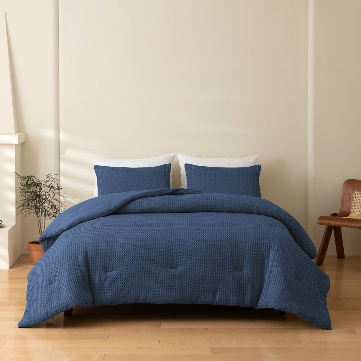 91家纺网 家纺一手货源 找家纺 （总）仲旺居家纺 2025新款跨境被芯-华夫格系列【如需定制 请联系商家】