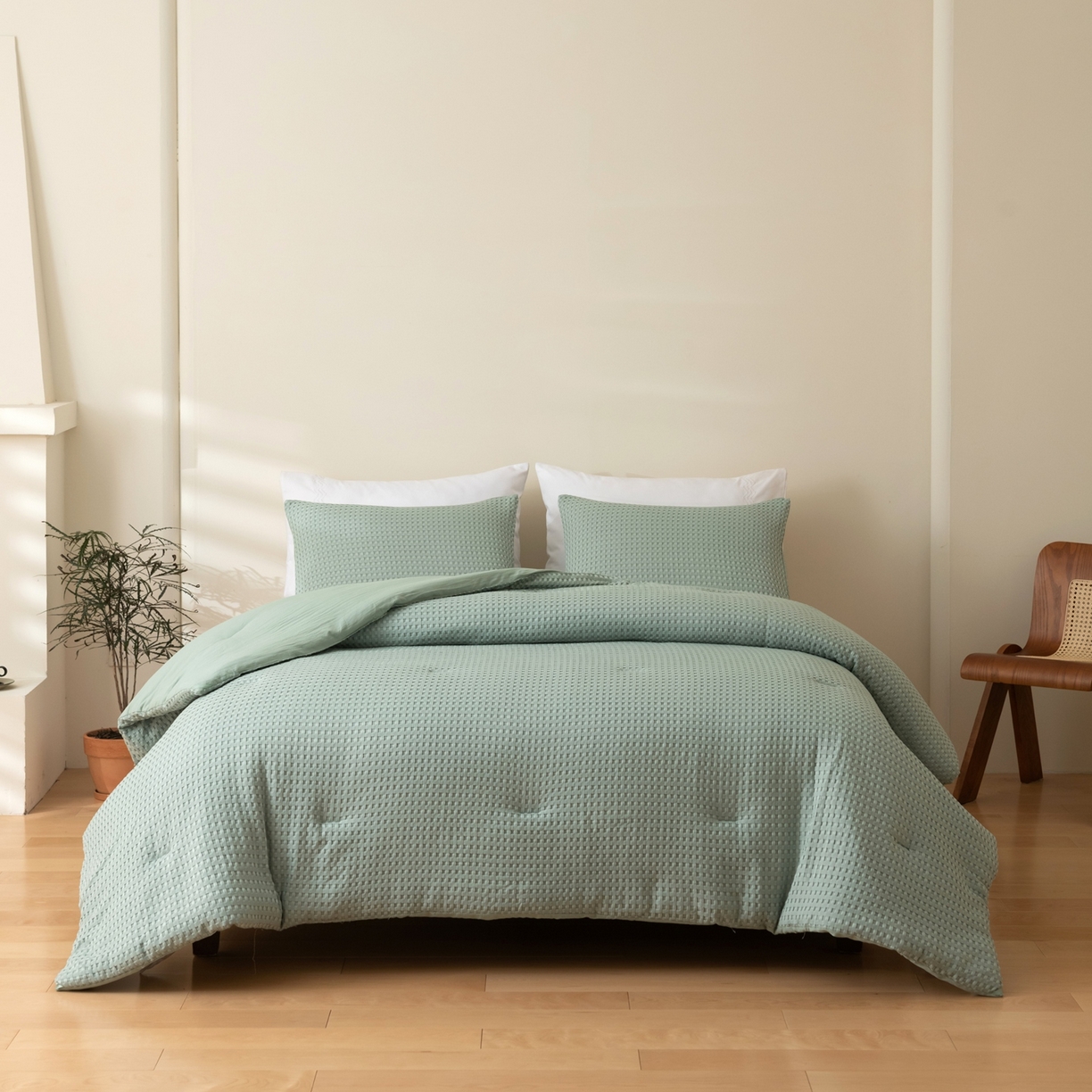 91家纺网 家纺一手货源 找家纺 （总）仲旺居家纺 2025新款跨境被芯-华夫格系列【如需定制 请联系商家】