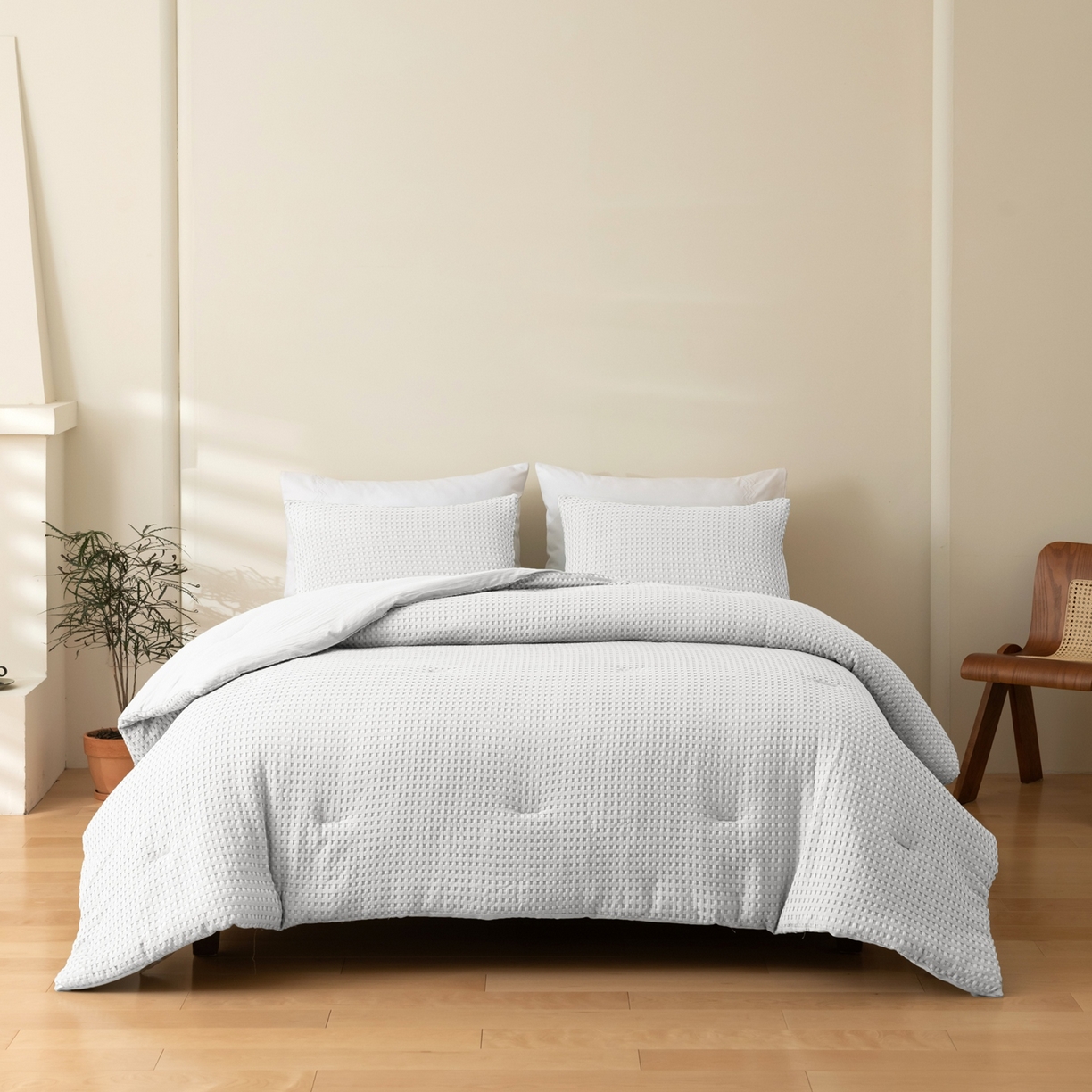 91家纺网 家纺一手货源 找家纺 （总）仲旺居家纺 2025新款跨境被芯-华夫格系列【如需定制 请联系商家】