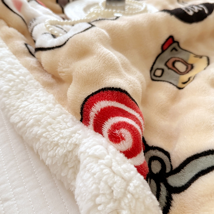 91家纺网 家纺一手货源 找家纺 （总）网客家纺 2025新款高克重印花泡泡绒毛毯毯子