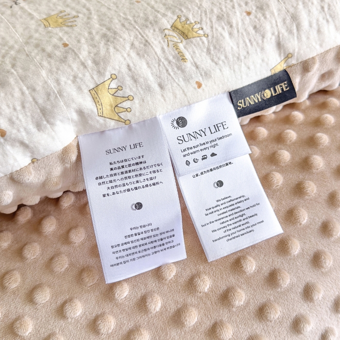 91家纺网 家纺一手货源 找家纺 玛德琳 2025新款A类皱皱纱豆豆绒抗菌保暖被子被芯 小王子