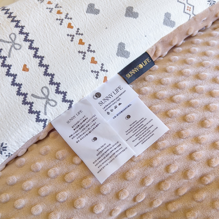 91家纺网 家纺一手货源 找家纺 玛德琳 2025新款A类皱皱纱豆豆绒抗菌保暖被子被芯 倾心