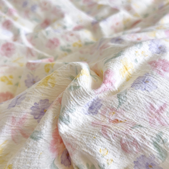 91家纺网 家纺一手货源 找家纺 玛德琳 2025新款A类皱皱纱豆豆绒抗菌保暖被子被芯 紫鸢