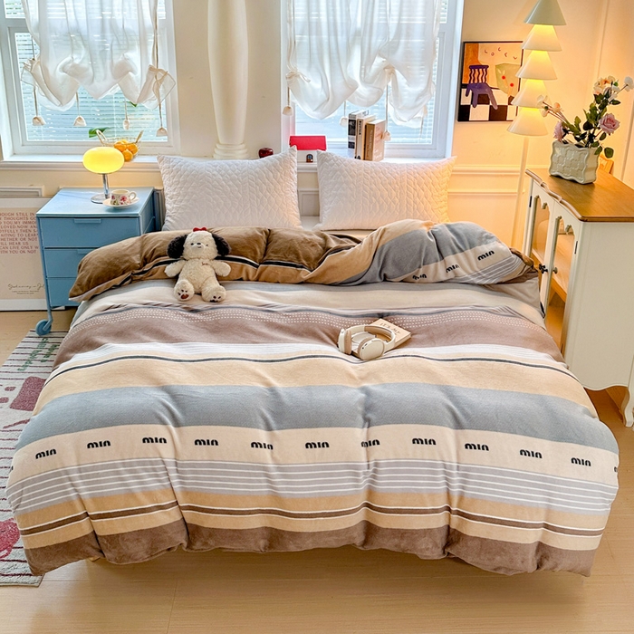 91家纺网 家纺一手货源 找家纺 （总）卡普二店 2024新款牛奶绒印花单被套