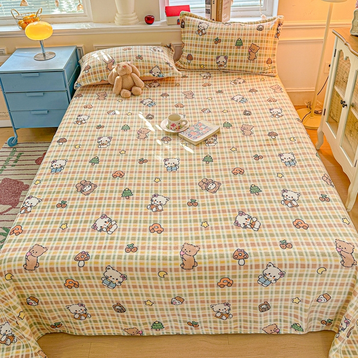 91家纺网 家纺一手货源 找家纺 （总）卡普二店 2024新款牛奶绒印花单床单