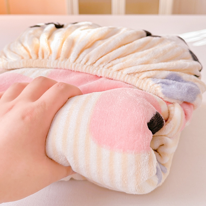 91家纺网 家纺一手货源 找家纺 卡普二店 2024新款牛奶绒印花单床笠粉熊猫