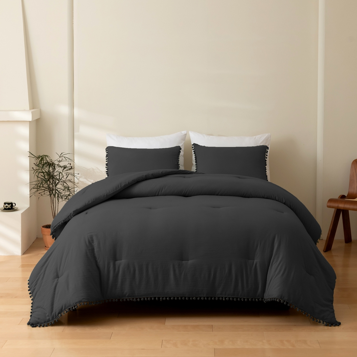 91家纺网 家纺一手货源 找家纺 （总）2025新款跨境被芯-流苏球球系列【如需定制 请联系商家】