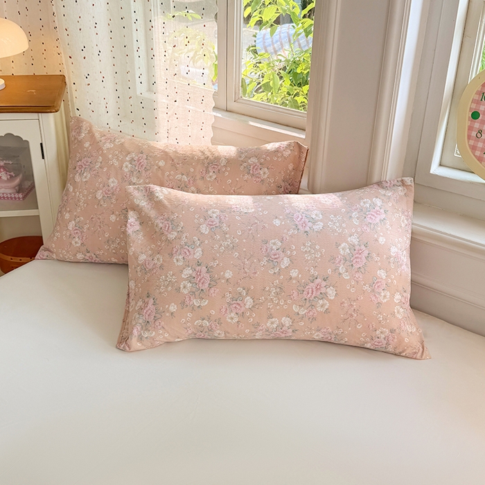 91家纺网 家纺一手货源 找家纺 VIP被业 2025新款云感棉双层纱豆豆绒冬被被子被芯 粉雾情书