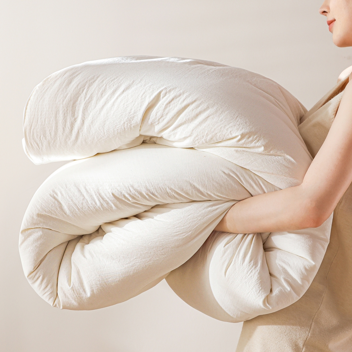 91家纺网 家纺一手货源 找家纺 （总）益多眠 2025新款无染单边大豆被被子被芯