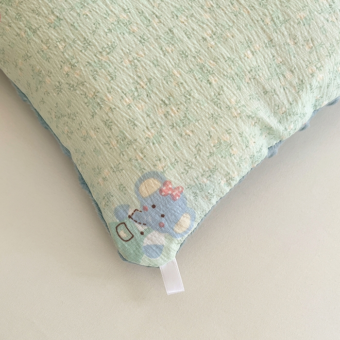 91家纺网 家纺一手货源 找家纺 VIP被业 2025新款云感棉双层纱豆豆绒冬被被子被芯 小飞象吖