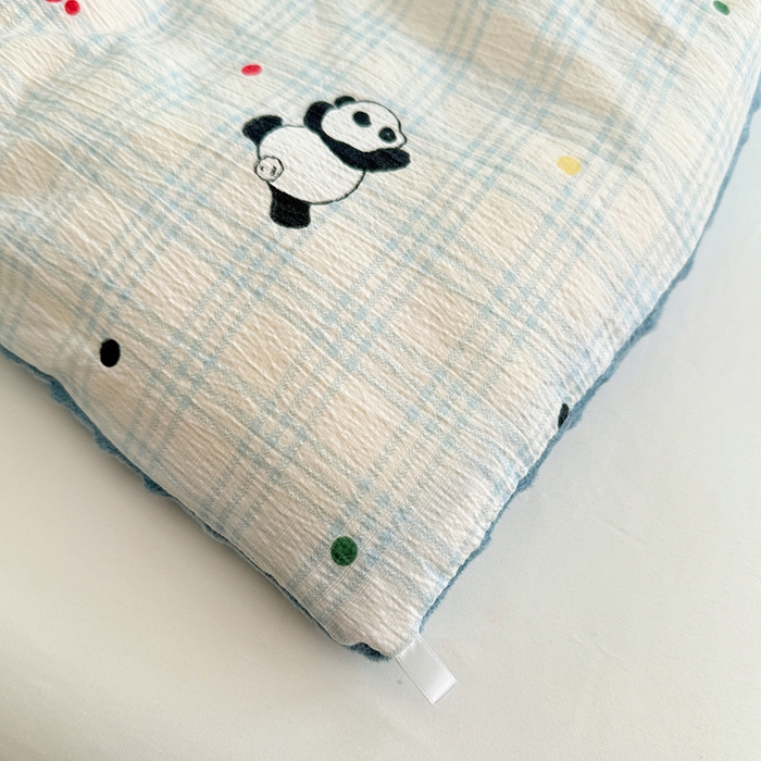 91家纺网 家纺一手货源 找家纺 VIP被业 2025新款云感棉双层纱豆豆绒冬被被子被芯 小熊心事