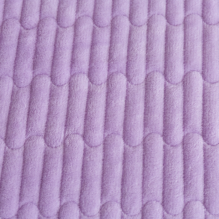 91家纺网 家纺一手货源 找家纺 梓依家纺 2025新款牛奶绒单床裙款蕾丝床盖三件套四件套 奶油紫