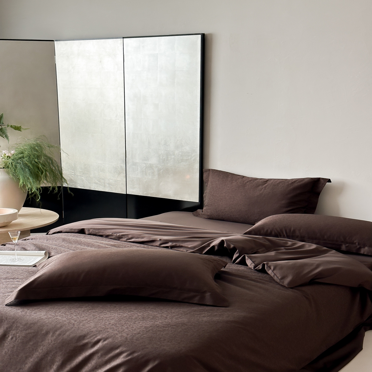 91家纺网 家纺一手货源 找家纺 （总）馨蕊家居 2025秋冬新款全棉高定典藏提花系列-鸢尾咖 （非会员+20）控价不低于238/268/288