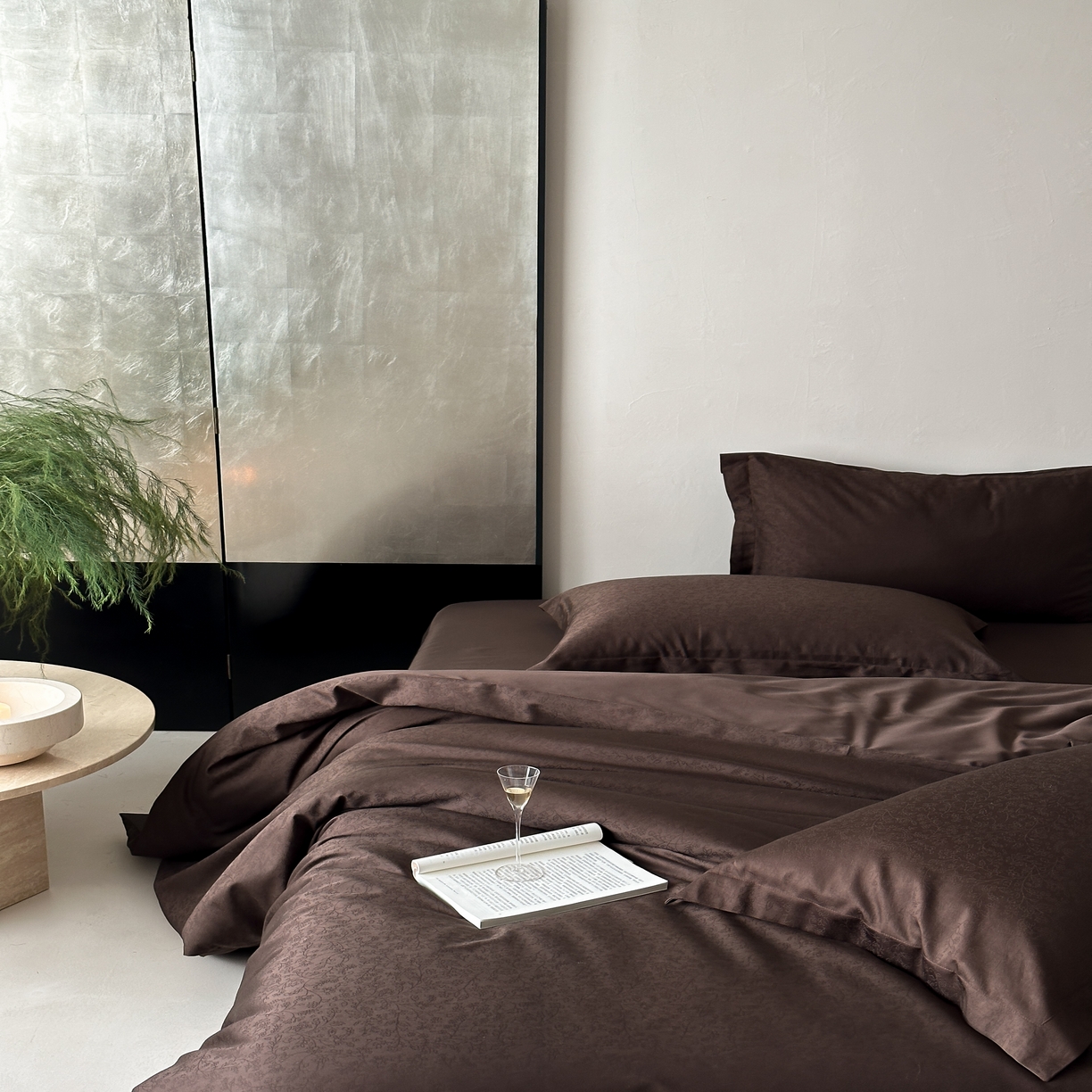 91家纺网 家纺一手货源 找家纺 （总）馨蕊家居 2025秋冬新款全棉高定典藏提花系列-鸢尾咖 （非会员+20）控价不低于238/268/288