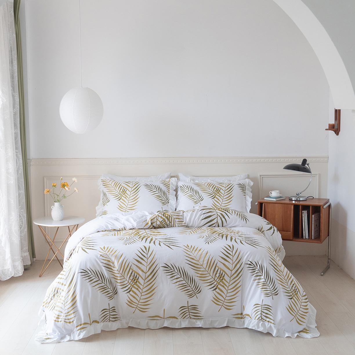 （总）仲旺居家纺 2025新款被套套件-珠光浆荷叶边款【如需定制 请联系商家】