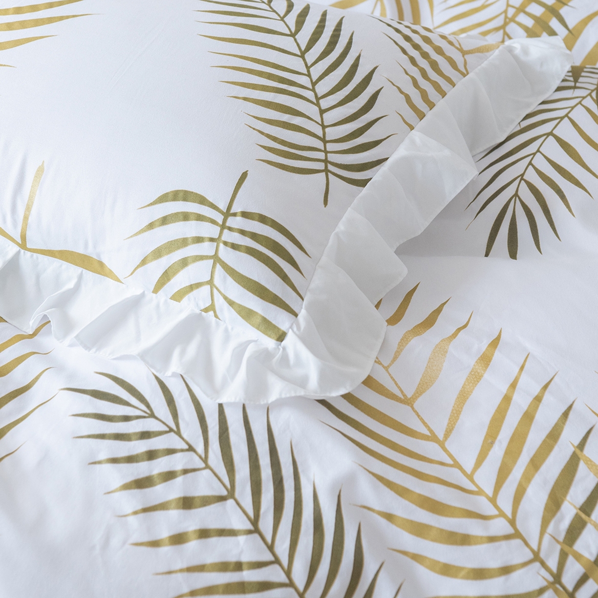 91家纺网 家纺一手货源 找家纺 （总）仲旺居家纺 2025新款被套套件-珠光浆荷叶边款【如需定制 请联系商家】