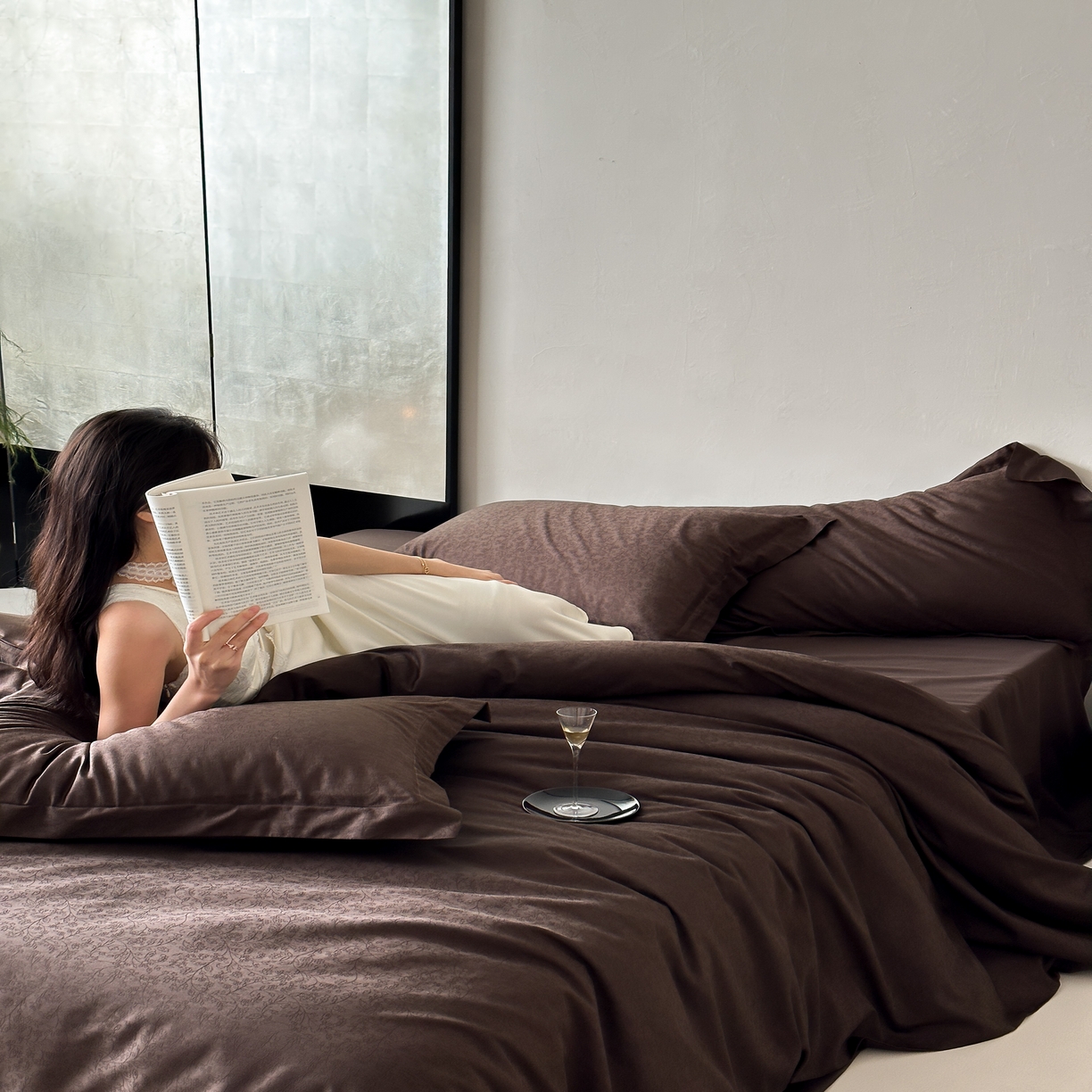 91家纺网 家纺一手货源 找家纺 （总）馨蕊家居 2025秋冬新款全棉高定典藏提花系列-鸢尾咖 （非会员+20）控价不低于238/268/288