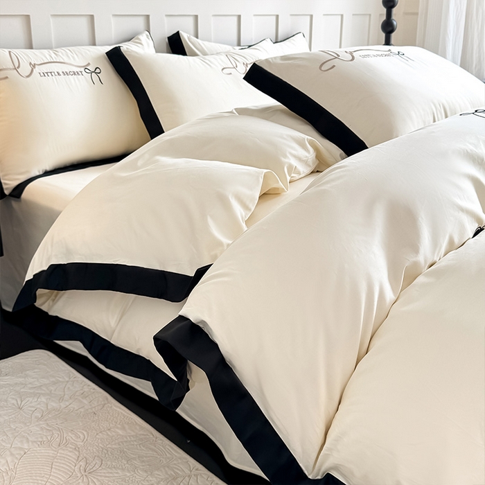 91家纺网 家纺一手货源 找家纺 （总）理想家家纺 2025新款纯棉轻奢刺绣四件套-小秘密系列