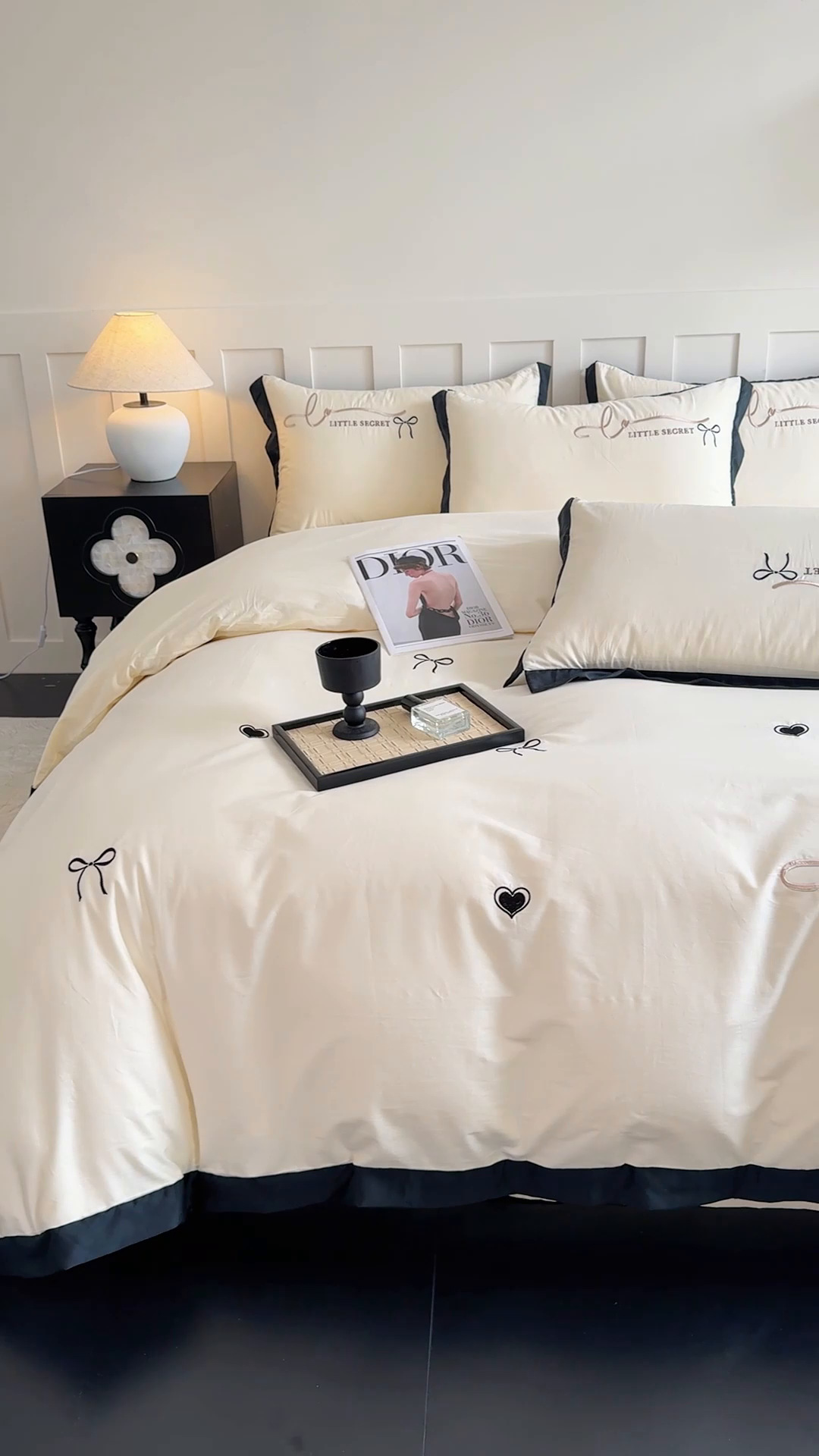 91家纺网 家纺一手货源 找家纺 （总）理想家家纺 2025新款纯棉轻奢刺绣四件套-小秘密系列