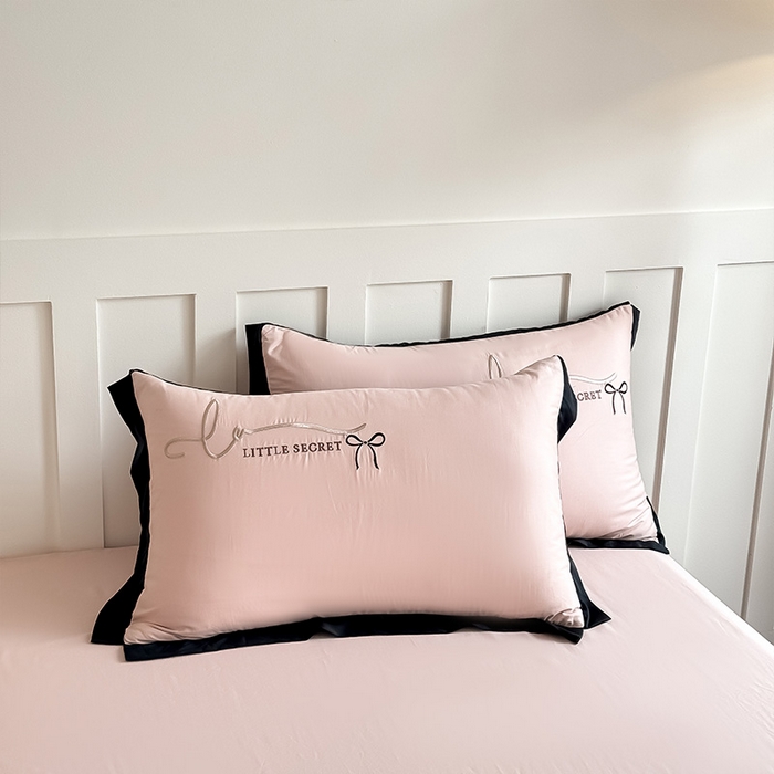 91家纺网 家纺一手货源 找家纺 理想家家纺 2025新款纯棉轻奢刺绣四件套-小秘密系列 小秘密-粉