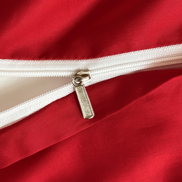 91家纺网 家纺一手货源 找家纺 理想家家纺 2025新款纯棉轻奢刺绣四件套-心愿系列 心愿-红