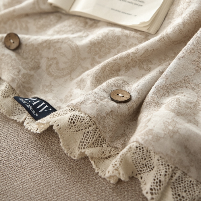 91家纺网 家纺一手货源 找家纺 （总）大彩家居 2025新款棉麻提花四件套