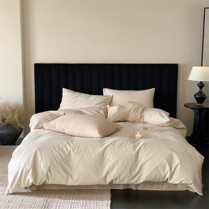 91家纺网 家纺一手货源 找家纺 （总）玉宇阁家居 2025秋冬新品磨毛大提花四件套  简约款