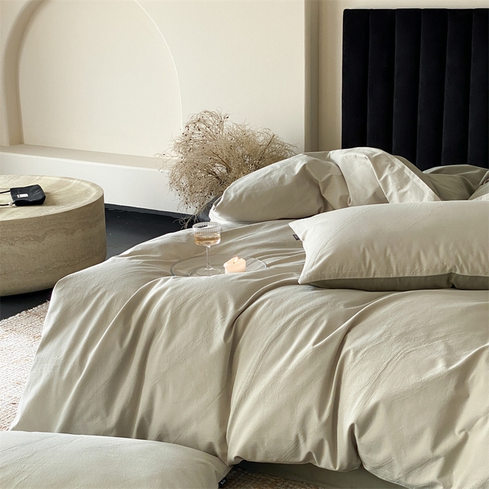 91家纺网 家纺一手货源 找家纺 （总）玉宇阁家居 2025秋冬新品磨毛大提花四件套  简约款