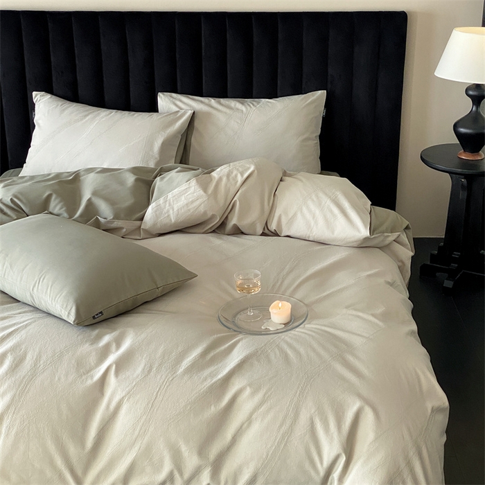 91家纺网 家纺一手货源 找家纺 （总）玉宇阁家居 2025秋冬新品磨毛大提花四件套  简约款