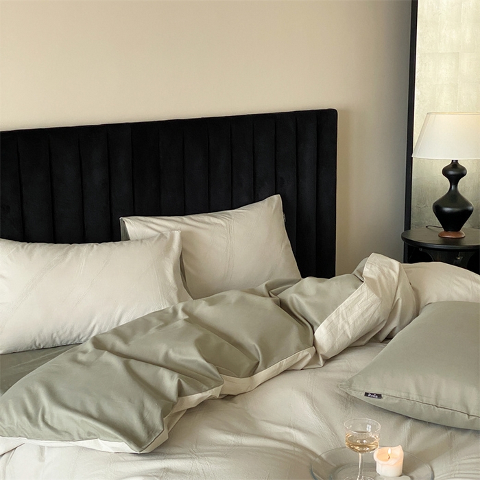 91家纺网 家纺一手货源 找家纺 （总）玉宇阁家居 2025秋冬新品磨毛大提花四件套  简约款