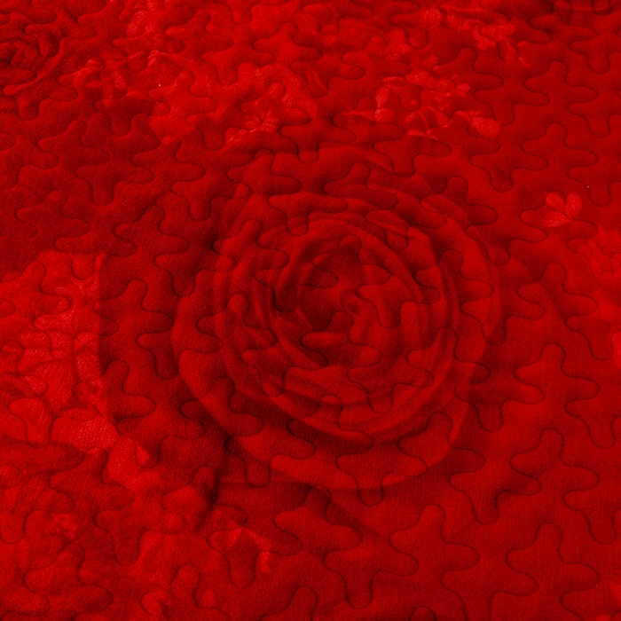 91家纺网 家纺一手货源 找家纺 梓依家纺 2025新款牛奶绒花边单床盖三件套四件套 花漾玫瑰