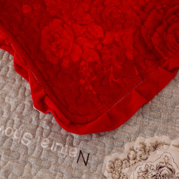 91家纺网 家纺一手货源 找家纺 梓依家纺 2025新款牛奶绒花边单床盖三件套四件套 花漾玫瑰