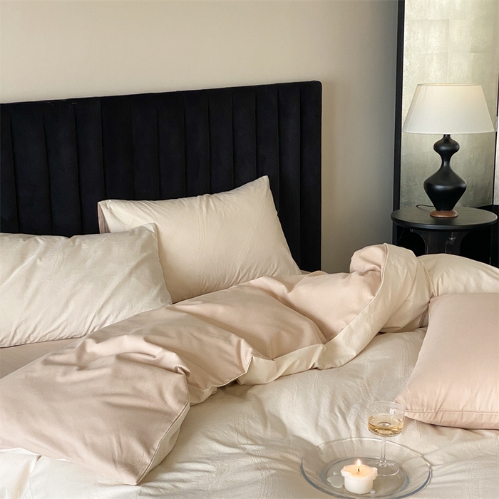 91家纺网 家纺一手货源 找家纺 玉宇阁家居 2025秋冬新品磨毛大提花四件套  简约款 松间云华-云华