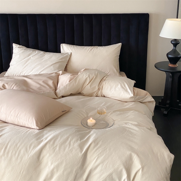 91家纺网 家纺一手货源 找家纺 玉宇阁家居 2025秋冬新品磨毛大提花四件套  简约款 松间云华-云华