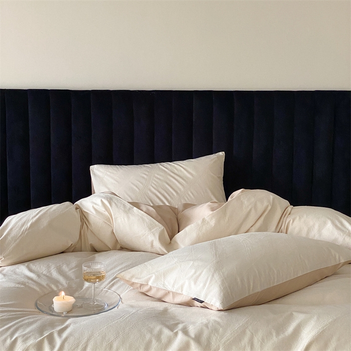 91家纺网 家纺一手货源 找家纺 玉宇阁家居 2025秋冬新品磨毛大提花四件套  简约款 松间云华-云华