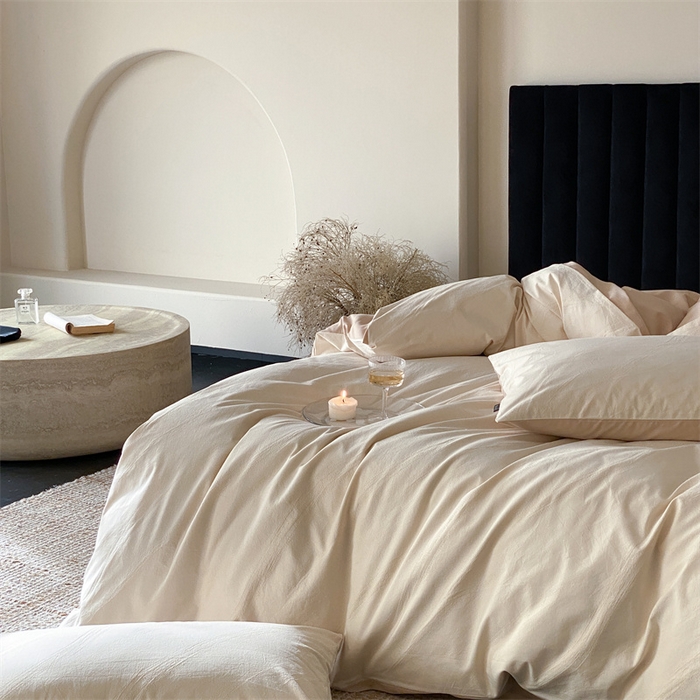 91家纺网 家纺一手货源 找家纺 玉宇阁家居 2025秋冬新品磨毛大提花四件套  简约款 松间云华-云华