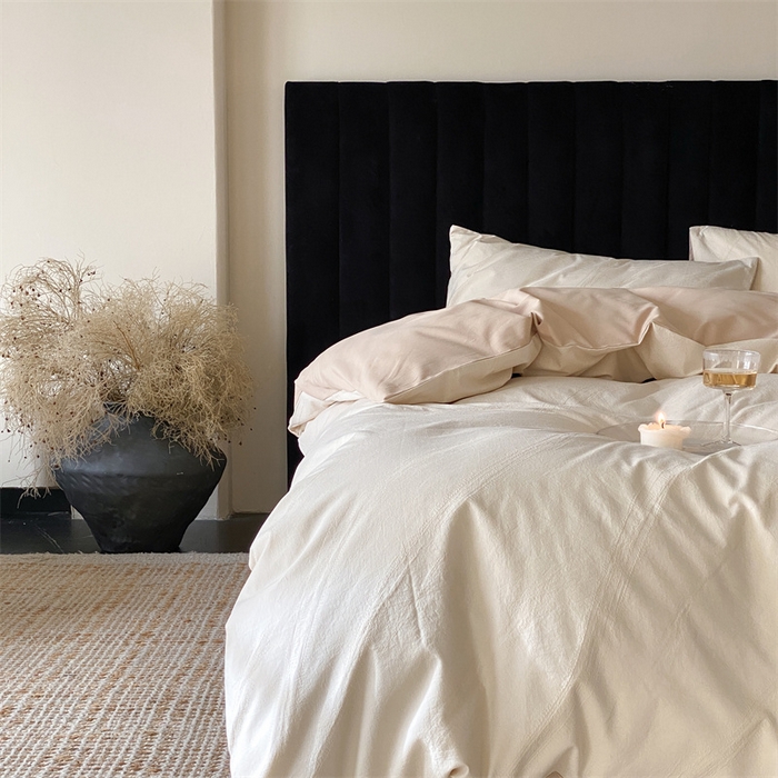 91家纺网 家纺一手货源 找家纺 玉宇阁家居 2025秋冬新品磨毛大提花四件套  简约款 松间云华-云华