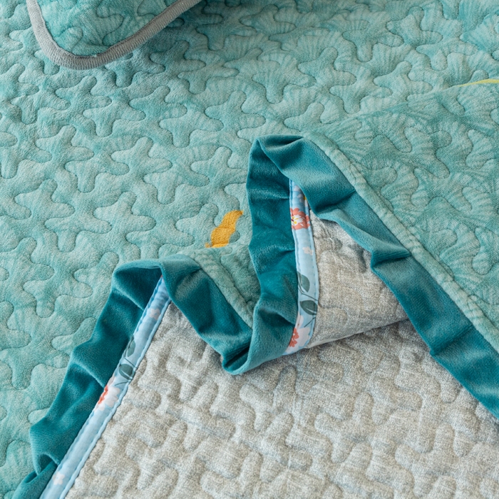 91家纺网 家纺一手货源 找家纺 梓依家纺 2025新款牛奶绒花边单床盖三件套四件套 花语