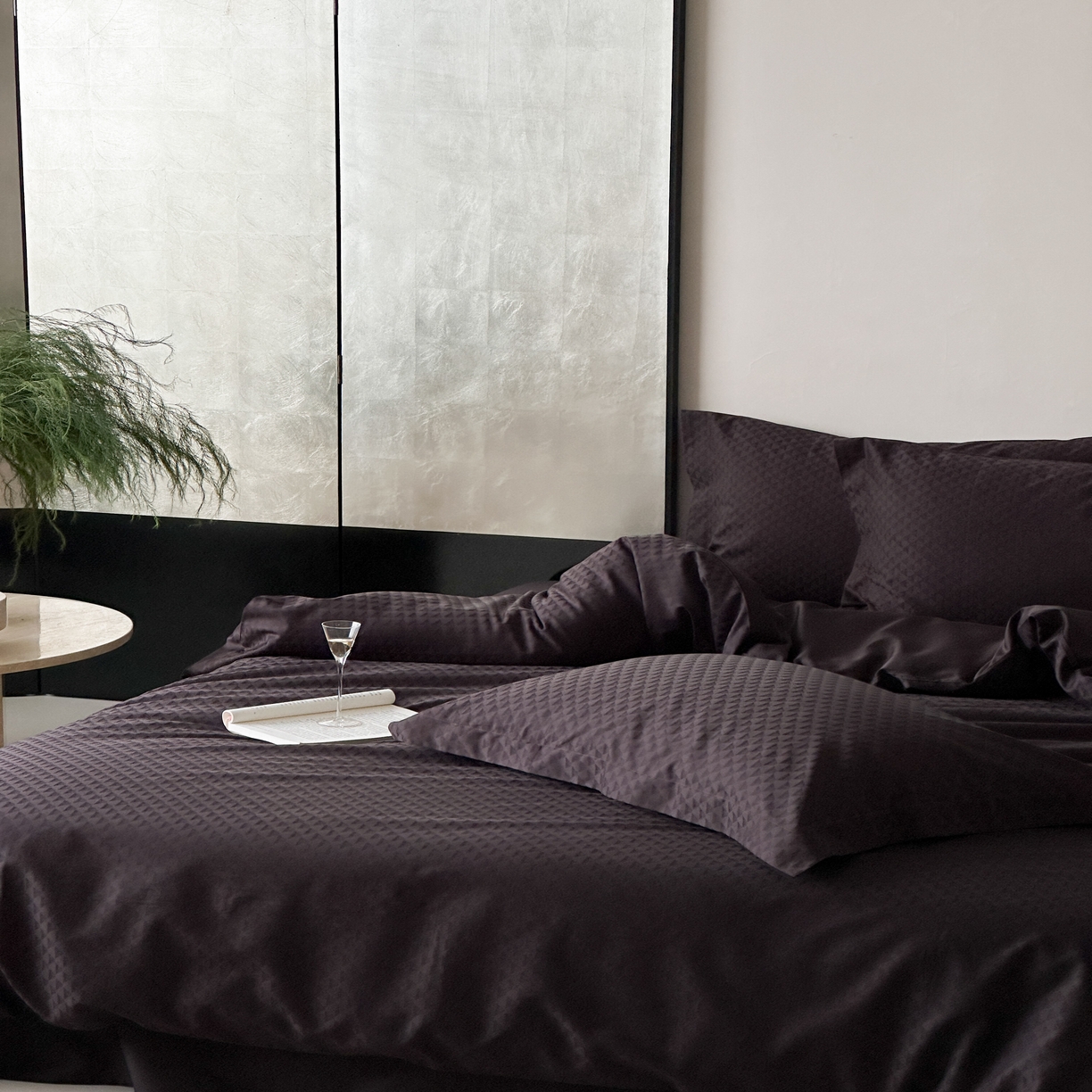 91家纺网 家纺一手货源 找家纺 （总）馨蕊家居 2025秋冬新款全棉高定典藏提花系列-格菱 （非会员+20）控价不低于228/258/278