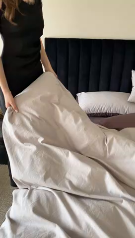 91家纺网 家纺一手货源 找家纺 玉宇阁家居 2025秋冬新品磨毛大提花四件套  简约款 云玺-月见苏梅