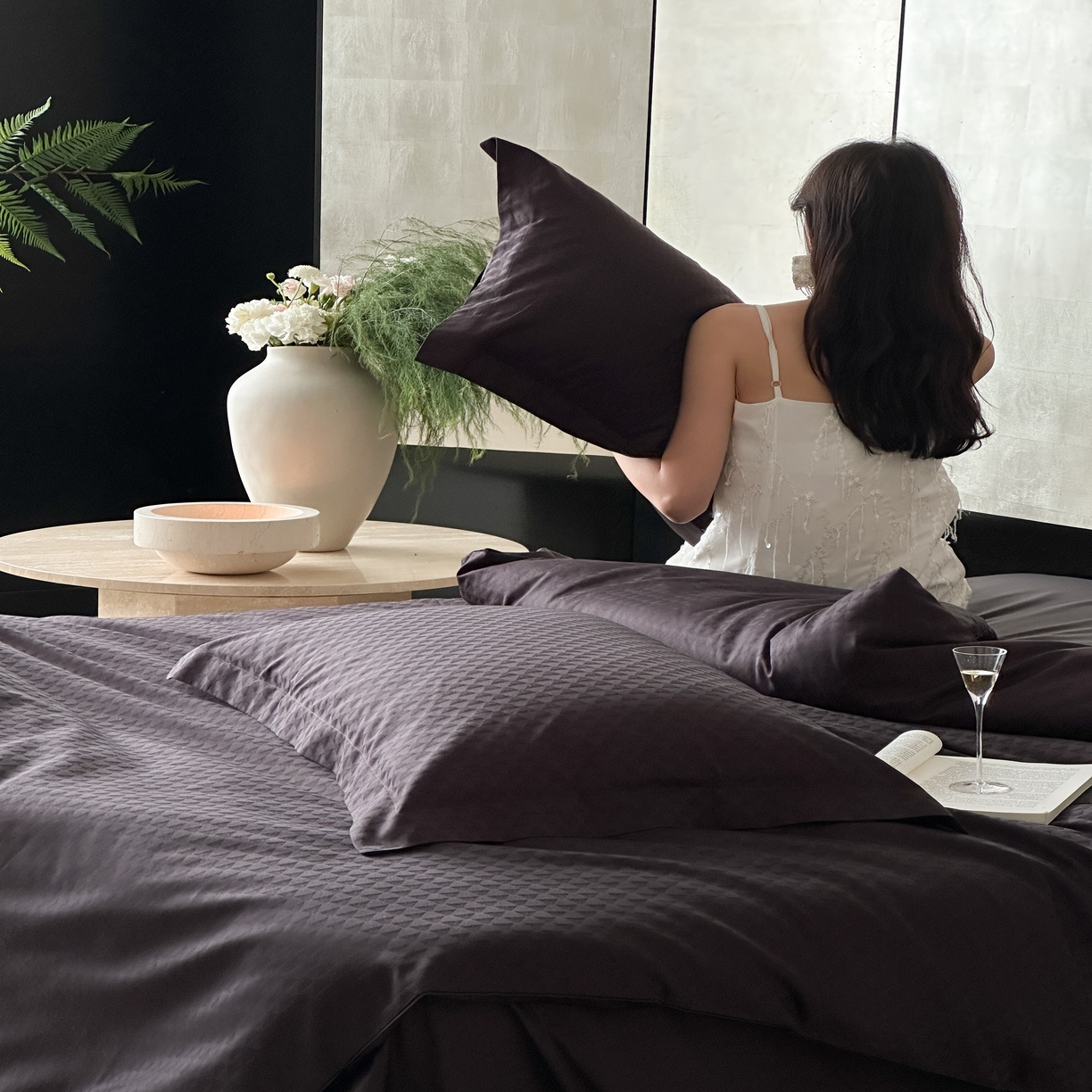 91家纺网 家纺一手货源 找家纺 （总）馨蕊家居 2025秋冬新款全棉高定典藏提花系列-格菱 （非会员+20）控价不低于228/258/278