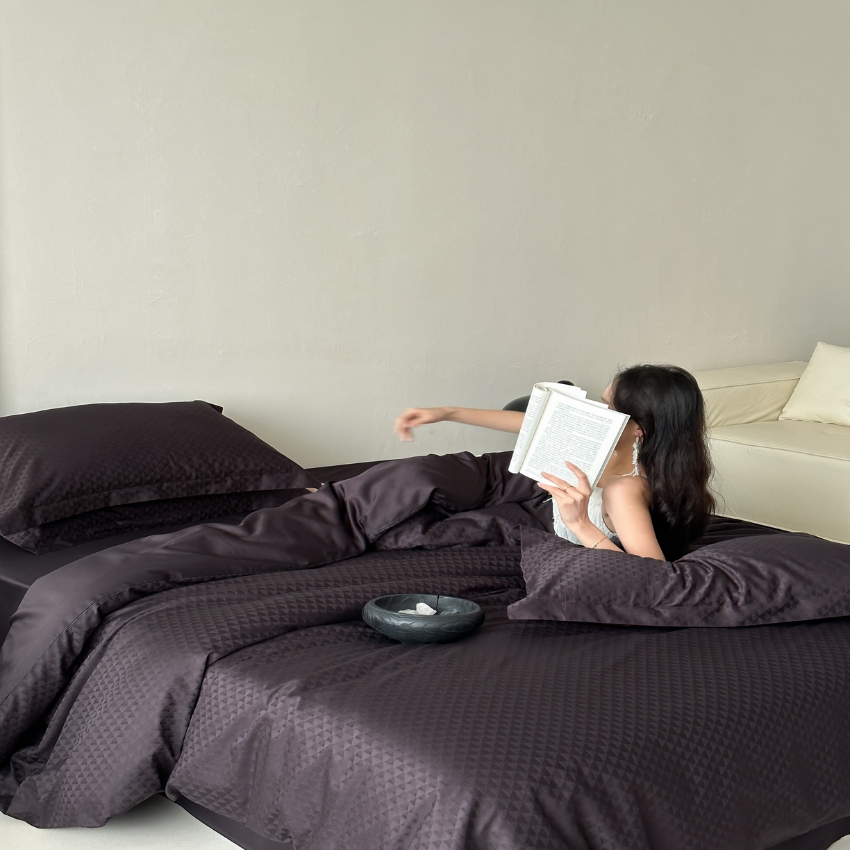 91家纺网 家纺一手货源 找家纺 （总）馨蕊家居 2025秋冬新款全棉高定典藏提花系列-格菱 （非会员+20）控价不低于228/258/278