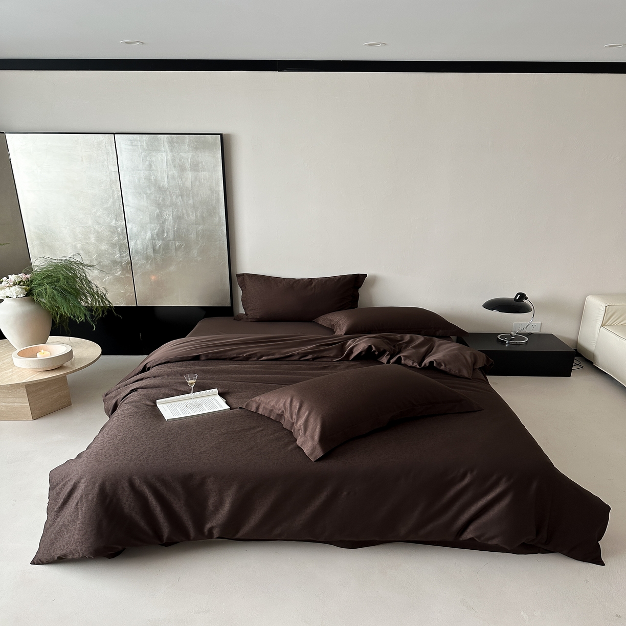 91家纺网 家纺一手货源 找家纺 （总）馨蕊家居 2025秋冬新款全棉高定典藏提花系列-鸢尾咖 （非会员+20）控价不低于238/268/288